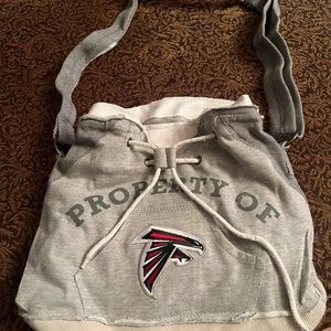 Littlearth womens NFL Atlanta Falcons Hoodie Duffel Grey   NWOT
